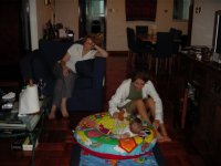 A lazy wet Sunday at home with Liz and Paula