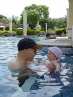 Swimming with Daddy