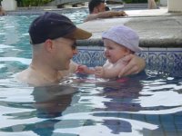 Swimming with Daddy
