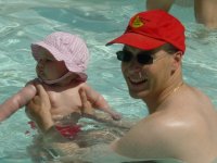 Saturday morning swim with Daddy