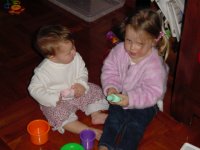 Lottie and Madison playing