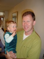 Birthday girl and her dad Gary
