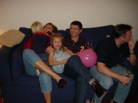 Marus, Philippa, Isabelle, David (getting a bit of practice in) and Neil