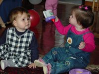 Georgia's First birthday party - Lottie and Georgia
