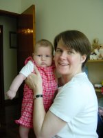 With Mum in the nursery