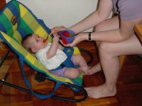 Give me it all Mummy.  Give me the bowl too.