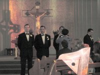 Awaiting the arrival of the bride