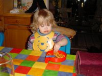 Isobel and her spagetti