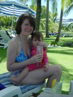 Mummy's kalamansi juice (a cross between a lime and a n orange) soda ....ummm ...they generally only let me have water!
