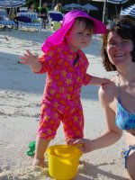 Building sand castles with Mummy