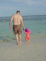 Daddy ... I'm really not sure about this sea thing!