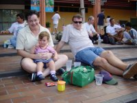 Dave and Kelly chilling out after a day at the shops....