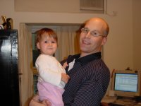 Daddy and the munchkin tiger