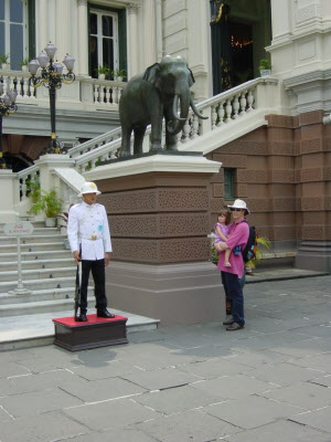 Palace Hall with Guards.