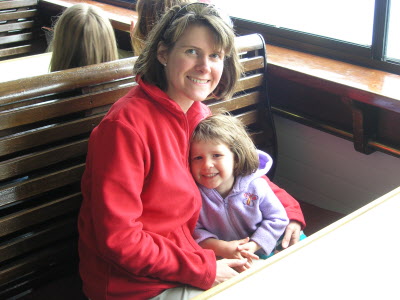 Aboard the TSS Earnslaw.