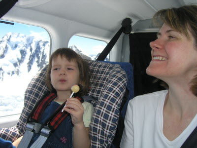 Lottie enjoying a lolli-pop.