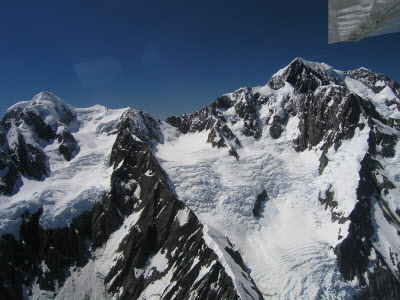 Mount Cook and Mount Tasman.