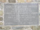 Church to the Good Sheperd foundation stone.