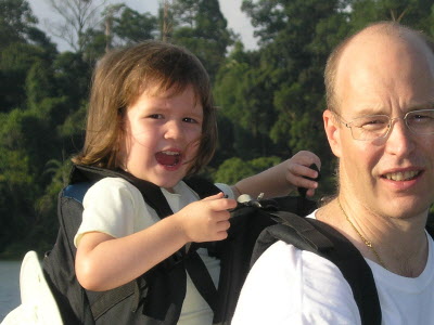 Lottie and Daddy - MacRitchie resevoir.