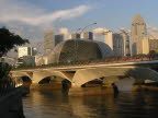 Singapore's new theatre complex - the Escplanade.