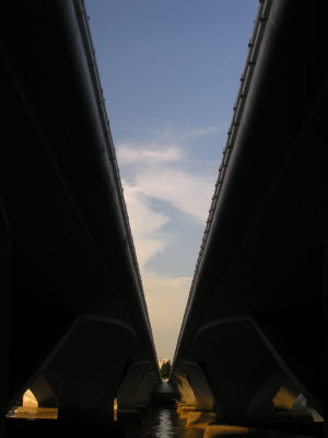 Bridge linking CBD to Espanade.