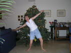 Setting up the camera the night before for some Christmas card shots...