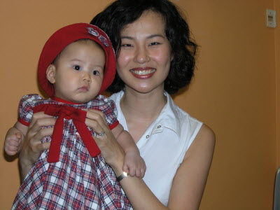 Jun and Baby Kaylee.