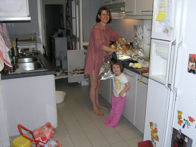 Mummy and her little helper!