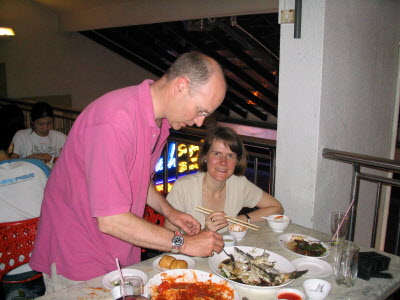 Seafood on the east coast with William.