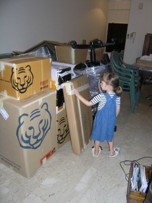 Nassim Road all packed up and ready to be loaded.