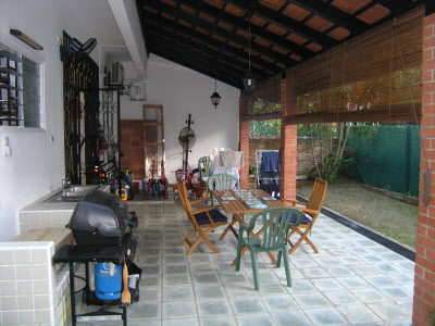 Rear porch.