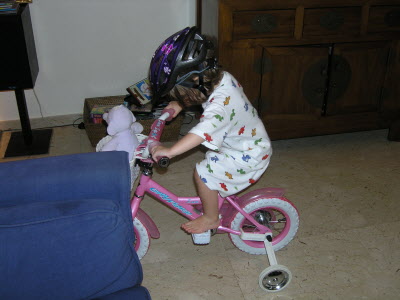 A spin on my new PINK bicylce.