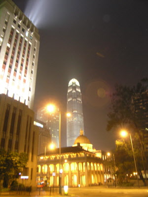 Old China Bank building and IFC tower 2 in the background.