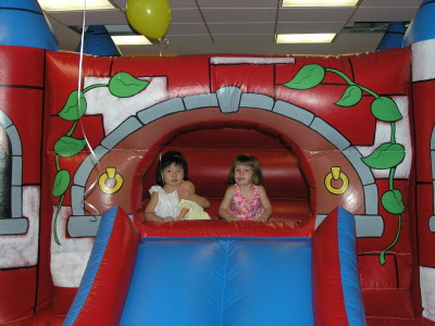 The bouncy castle.