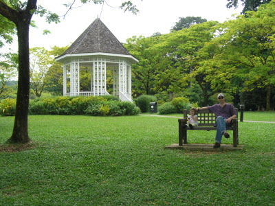 Band stand at the Botanical Gardens.