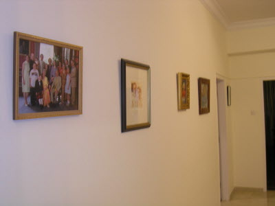 All the new pictures hung...