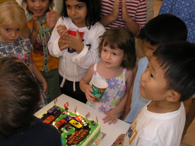Ethan's birthday party.