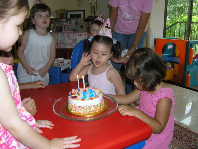 Aisling's birthday party.