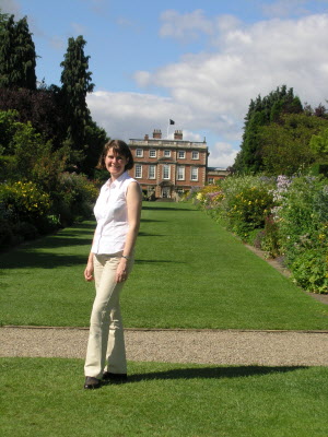 Susan in the garden of her country residence!