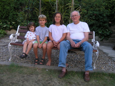 Grandpa and his grandchildren.