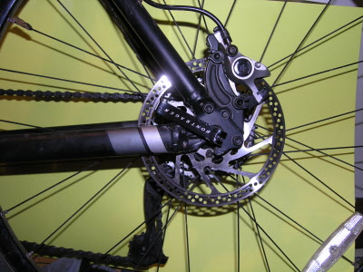 Dropout and Disc brake insitu.