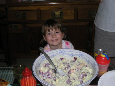 Lottie at Jasmin's birthday party.