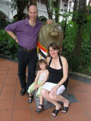 Family pictures at Raffles.