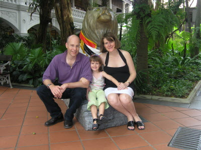 Family pictures at Raffles.