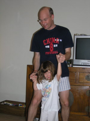 Dancing with my Daddy.