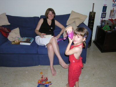 Taking a piccie of my Mummy.