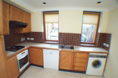 Kitchen - before refurbishment.
