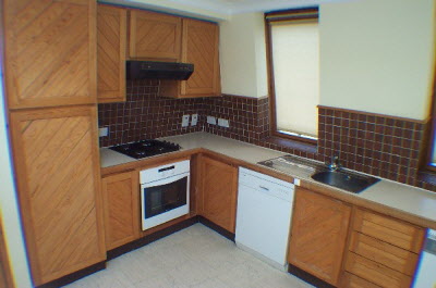 Kitchen - before refurbishment.