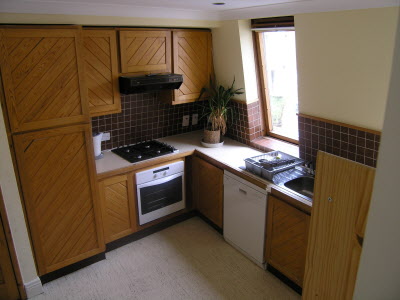Kitchen - before refurbishment.