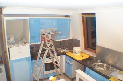 Kitchen - during refurbishment.